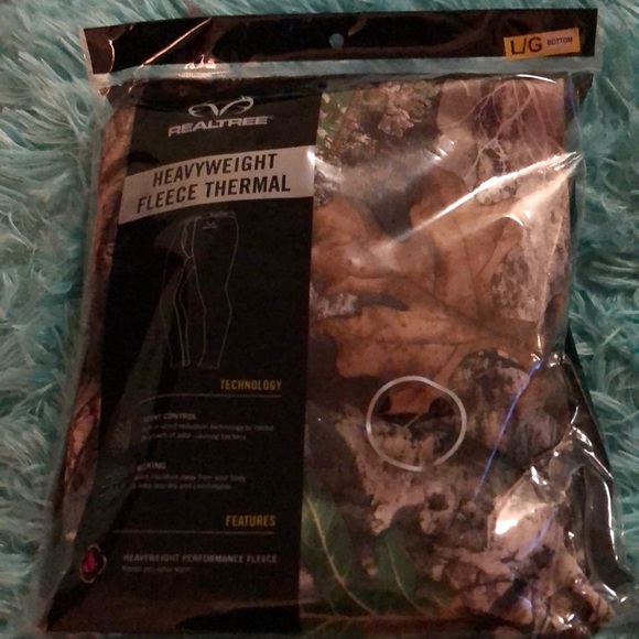 realtree heavyweight fleece thermal top